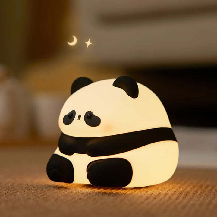 Panda Night Lights For Kids Cute Animal Silicone Timing Rechargeable Lamp Cartoon Panda Bedroom Decoration Kids Boys Girls Gift Gabby Whale