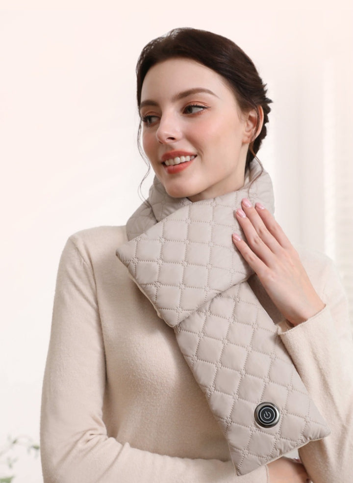 Electric Heating Scarf 3 Gear Heating Pads Outdoor Warm Heated Scarf USB Heater Thermal Shawl Neck Brace Warm Bib For Women Men Gabby Whale