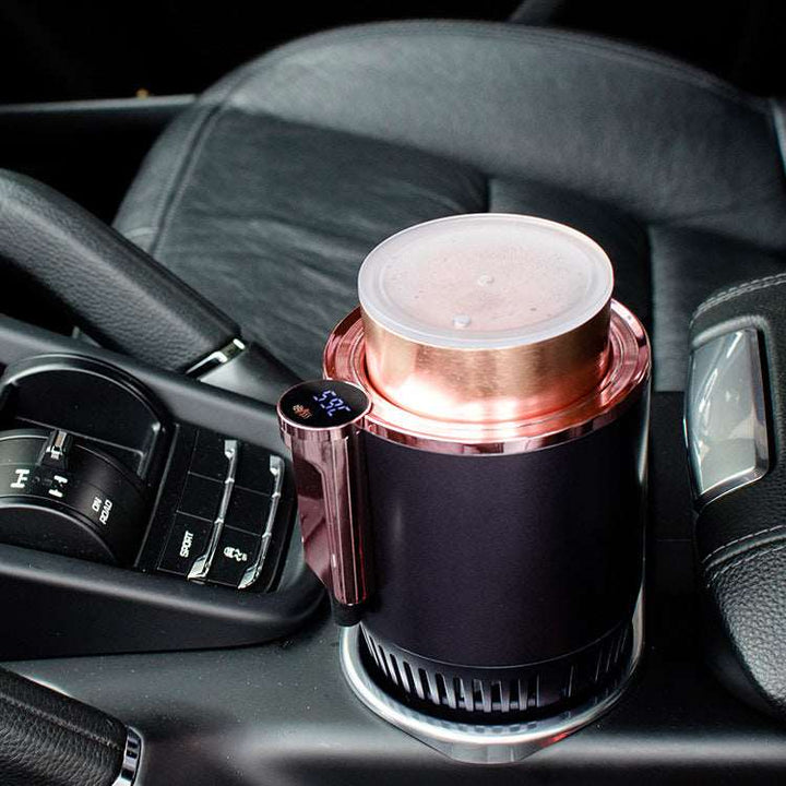 2 In1 Car Heating Cooling Cup 12V Smart Car Cup Holder Digital Temperature Display Drink Cup Warmer Cooler Mini Car Refrigerator - Gabby Whale