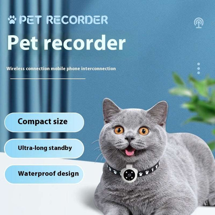 Pets Recorder Pet Tracker Collar Dogs And Cats Viewing Angle Motion Recording Camera Action Camera With Video Records Cat Collars Camera Sport Pet Products Gabby Whale