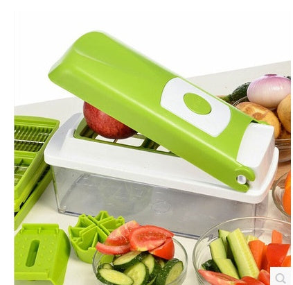 12pcs Multifunctional Vegetable Chopper Handle Food Grate Food Chopper Vegetable Slicer Dicer Cut Kitchen Gadgets Gabby Whale