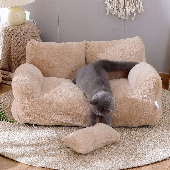 Luxury Cat Bed Sofa Winter Warm Cat Nest Pet Bed For Small Medium Dogs Cats Comfortable Plush Puppy Bed Pet Supplies - Gabby Whale