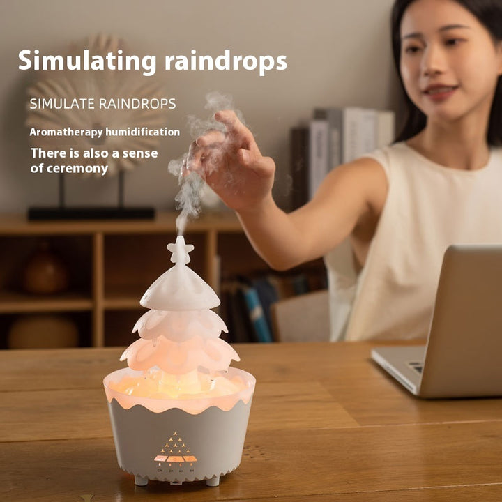 2024 New Design Essential Oil Aroma Diffuser Household Mute Small Remote Control Humidifier Suitable For Home Christmas Gift - Gabby Whale