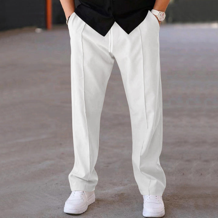 Men's Trousers Sports Casual Loose Straight Pants With Drawstring Design Clothing - Gabby Whale