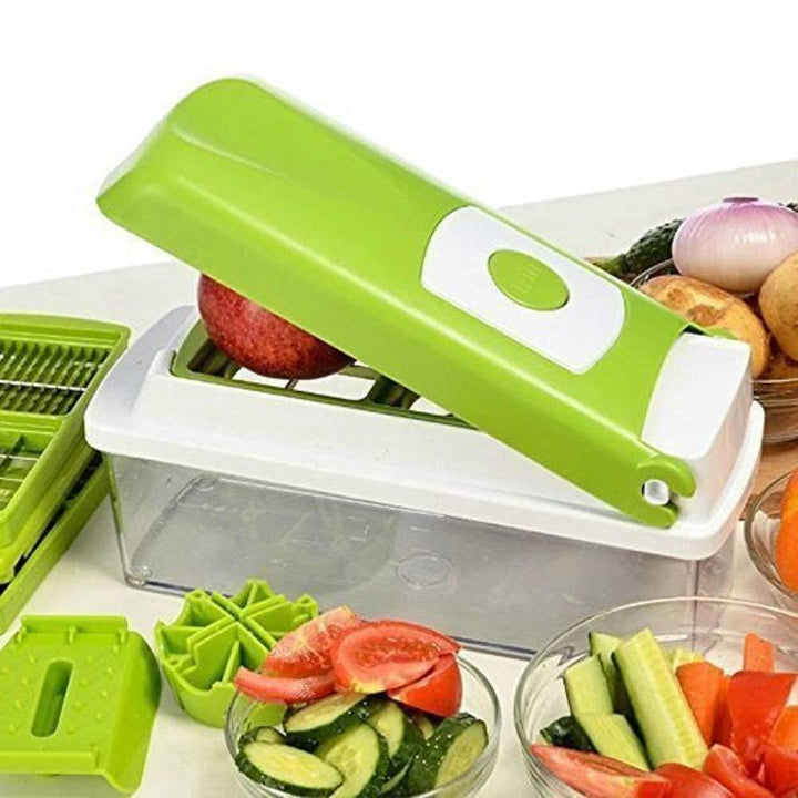 12pcs Multifunctional Vegetable Chopper Handle Food Grate Food Chopper Vegetable Slicer Dicer Cut Kitchen Gadgets Gabby Whale