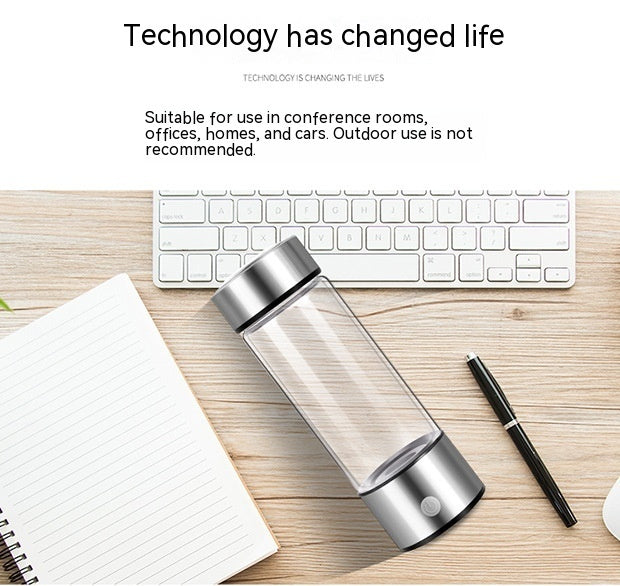 Hydrogen Water Bottles Electric Hydrogen Rich Water Generator Bottle New Technology Rechargeable Portable Antioxidant Gabby Whale