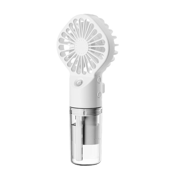 Portable Handheld Spray Fan 4-Speed Water Spray Mist Fan Summer Cooling Artifact USB Charging Summer Supplies Outdoor Mini Fan Gabby Whale