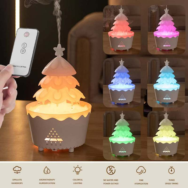 2024 New Design Essential Oil Aroma Diffuser Household Mute Small Remote Control Humidifier Suitable For Home Christmas Gift - Gabby Whale