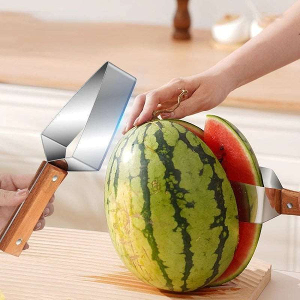 Watermelon Splitter & Cutter - 430 Stainless Steel Kitchen Gadget for Easy Melon Cutting - Gabby Whale