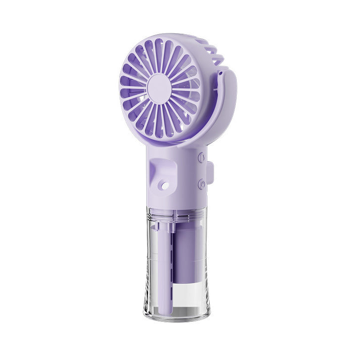 Portable Handheld Spray Fan 4-Speed Water Spray Mist Fan Summer Cooling Artifact USB Charging Summer Supplies Outdoor Mini Fan Gabby Whale