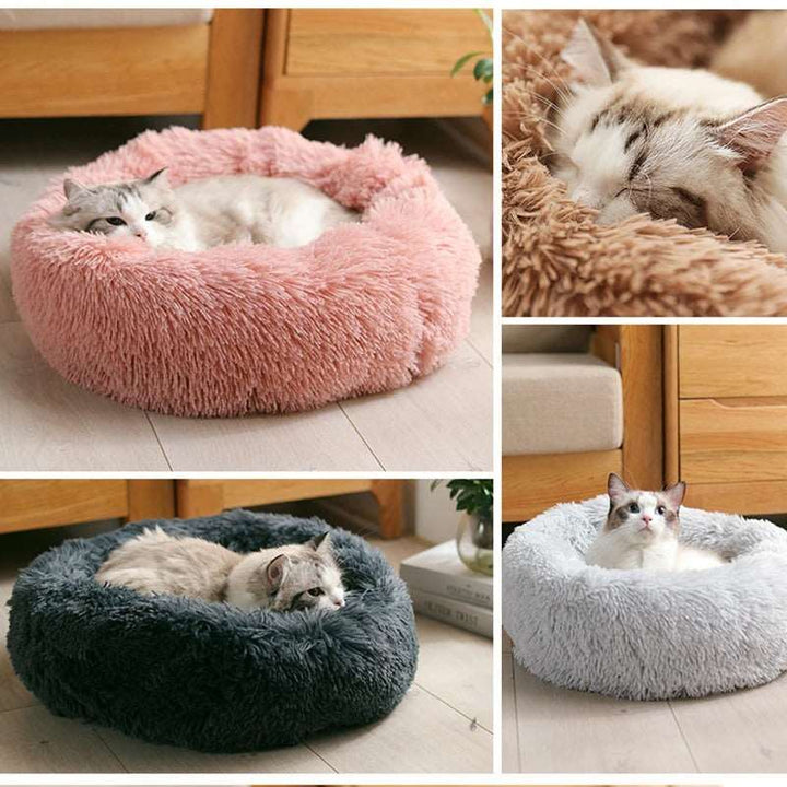 Dog Bed Super Soft Washable Long Plush Pet Kennel Deep Sleep Dog House Velvet Mats Sofa For Dog Basket Pet Cat Bed Gabby Whale