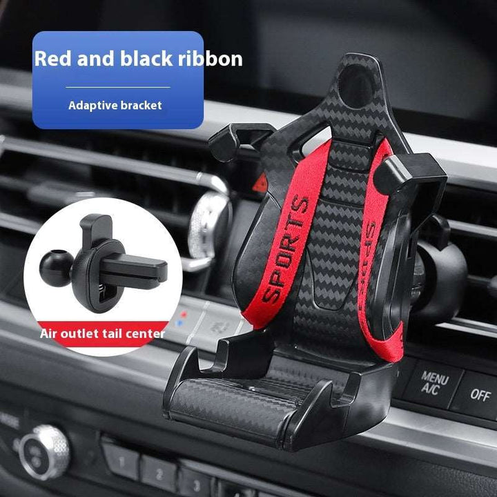 Racing Seat Shape Car Phone Holder Auto Air Vent Mobile Phone Clip 360 Degree Rotatable Car Cellphone Rack For Car Interior Gabby Whale