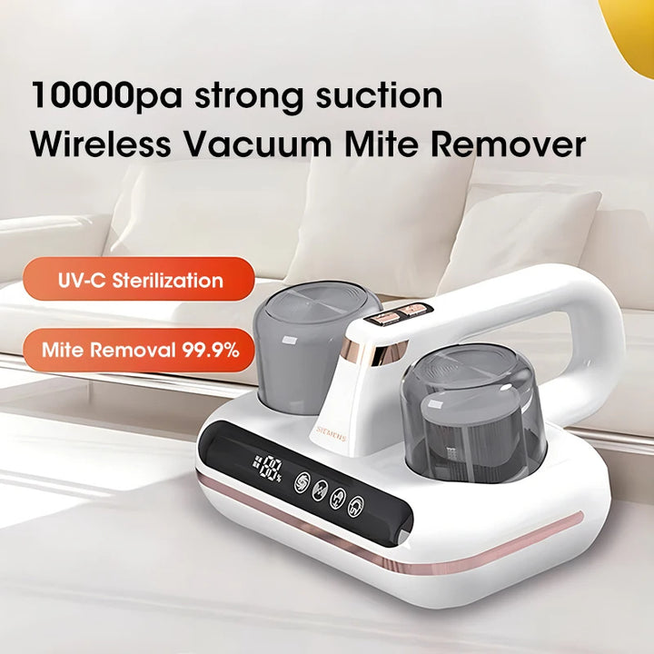 New Mattress Vacuum Mite Remover Cordless Handheld Cleaner Powerful Suction For Cleaning Bed Pillows Home Supplies Gabby Whale