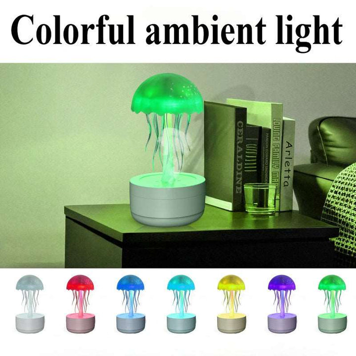 Jellyfish Humidifier Fragrance Diffuser Colorful Night Light Heavy Fog Essential Oil Diffuser Home Bedroom Office Air Humidifier Gabby Whale