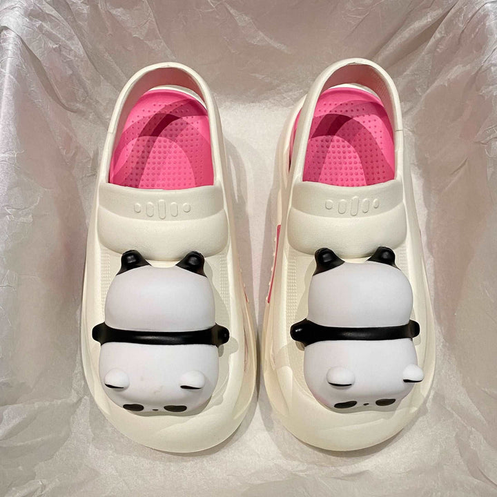 2024 Cute Slipper With Panda Lamp Summer Sandales Femme Light Funny Woman Slippers Shoes Women - Gabby Whale