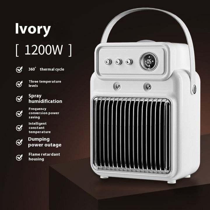 1200W 2 In 1 Efficient Room Heater Humidifying Table Heater Overheating Protections Heater Indoor Heater Suitable For Offices - Gabby Whale