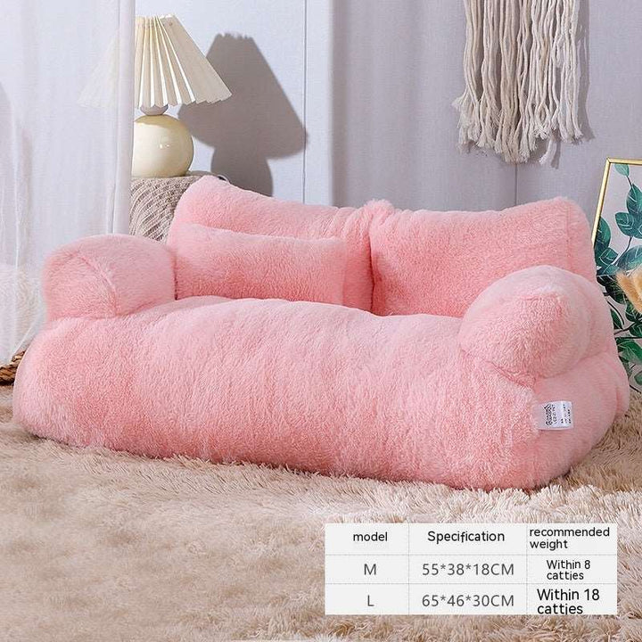 Luxury Cat Bed Sofa Winter Warm Cat Nest Pet Bed For Small Medium Dogs Cats Comfortable Plush Puppy Bed Pet Supplies Gabby Whale