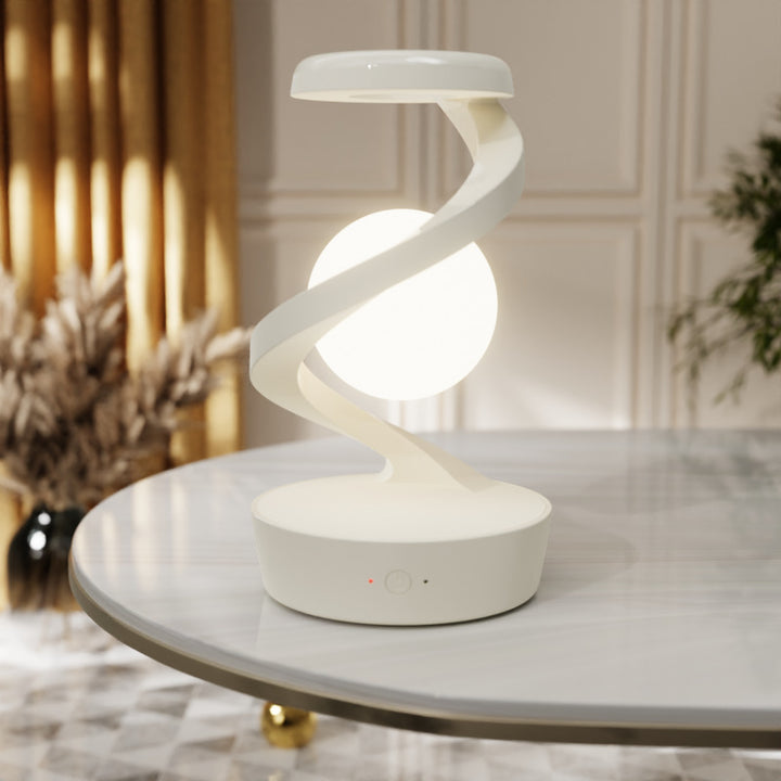 Rotating Moon Desk Lamp With Phone Wireless Charging Sensor Control Table Lamps Decorative Desktop Lamp Small Night Lamp Home Decor Gabby Whale