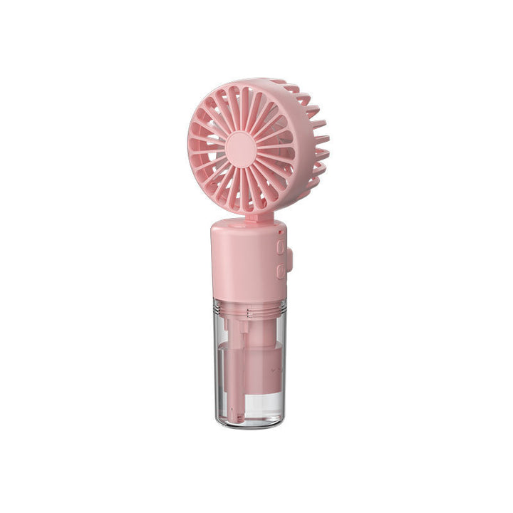 Portable Handheld Spray Fan 4-Speed Water Spray Mist Fan Summer Cooling Artifact USB Charging Summer Supplies Outdoor Mini Fan Gabby Whale