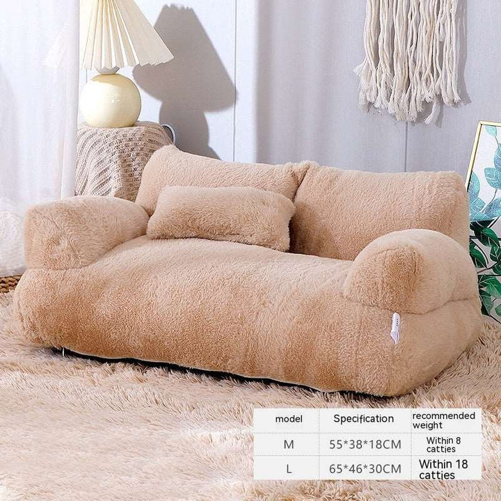 Luxury Cat Bed Sofa Winter Warm Cat Nest Pet Bed For Small Medium Dogs Cats Comfortable Plush Puppy Bed Pet Supplies Gabby Whale