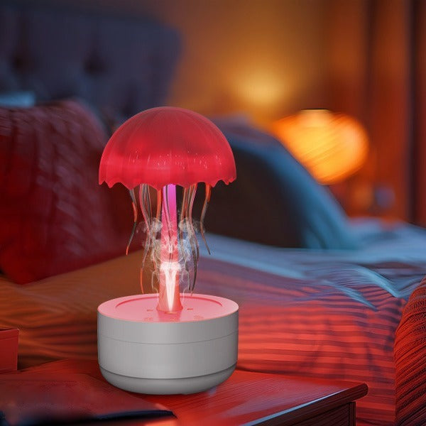 Jellyfish Humidifier Fragrance Diffuser Colorful Night Light Heavy Fog Essential Oil Diffuser Home Bedroom Office Air Humidifier Gabby Whale