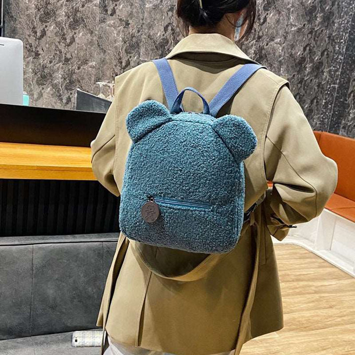 Bear Backpacks Portable Children Travel Shopping Rucksacks Women's Cute Bear Shaped Shoulder Backpack - Gabby Whale