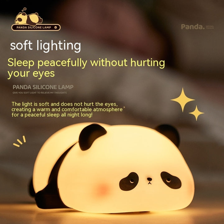 Panda Night Lights For Kids Cute Animal Silicone Timing Rechargeable Lamp Cartoon Panda Bedroom Decoration Kids Boys Girls Gift Gabby Whale