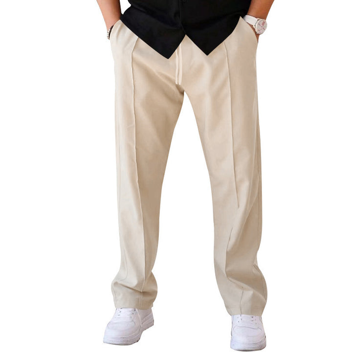 Men's Trousers Sports Casual Loose Straight Pants With Drawstring Design Clothing - Gabby Whale