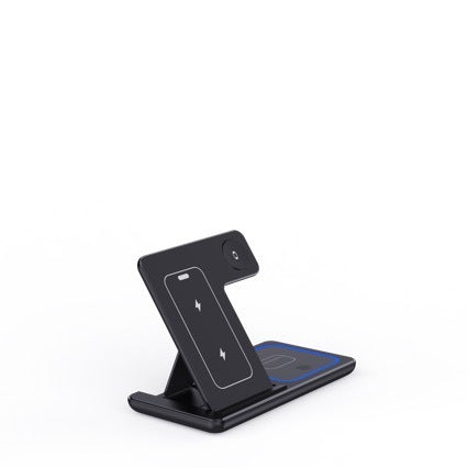 15W 3 In 1 LED Fast Wireless Charger Stand Foldable Charging Station For Smart Phone 15 14 13 12 11 IWatch 9 8 7 6 5 Airpods Pro - Gabby Whale