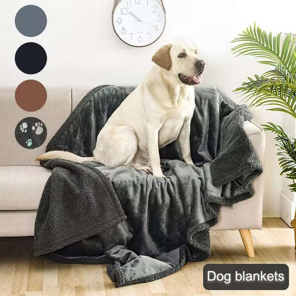 Flannel Cotton Wool Sherpa Thick Pet Blanket Dog Kennel - Gabby Whale