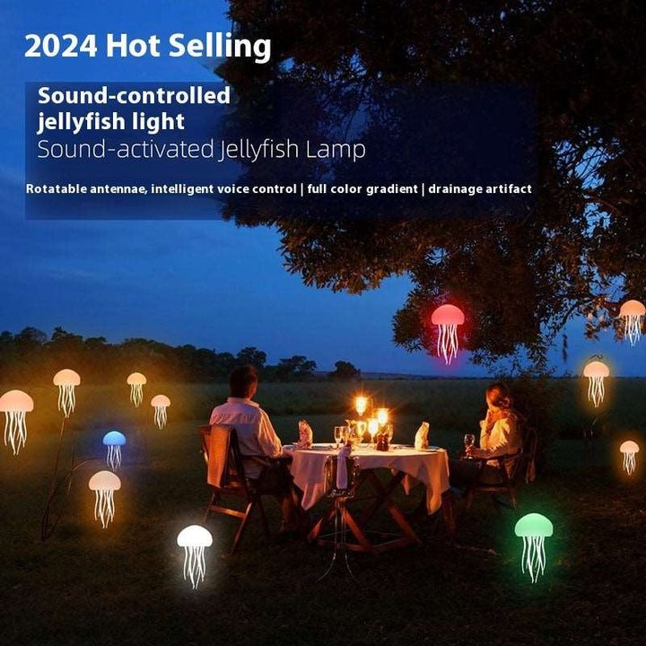 Jellyfish Mood Lamp LED Jellyfish Night Light Portable Jellyfish Lamp Jellyfish Decorations Smart Table Lamp For Bedside Desk Gabby Whale