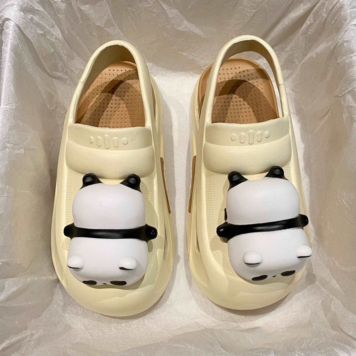 2024 Cute Slipper With Panda Lamp Summer Sandales Femme Light Funny Woman Slippers Shoes Women - Gabby Whale