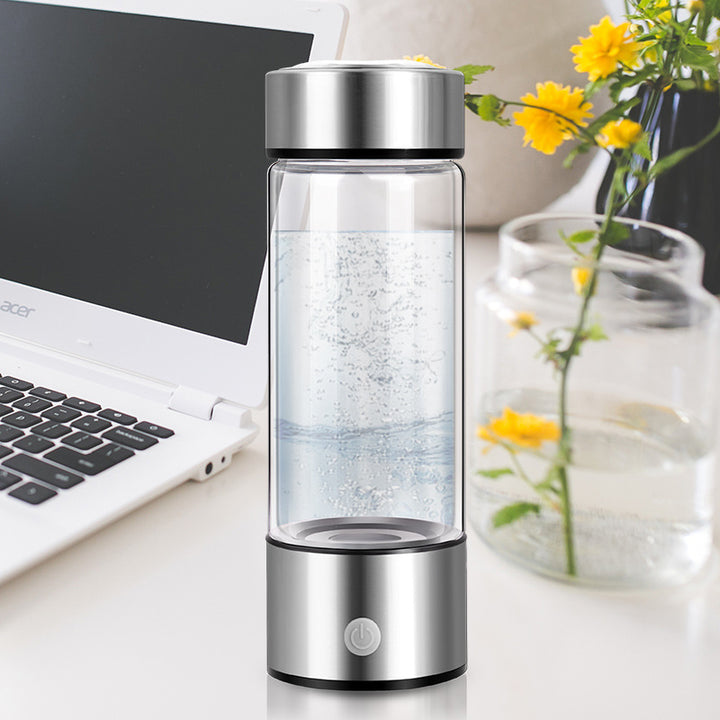 Hydrogen Water Bottles Electric Hydrogen Rich Water Generator Bottle New Technology Rechargeable Portable Antioxidant Gabby Whale