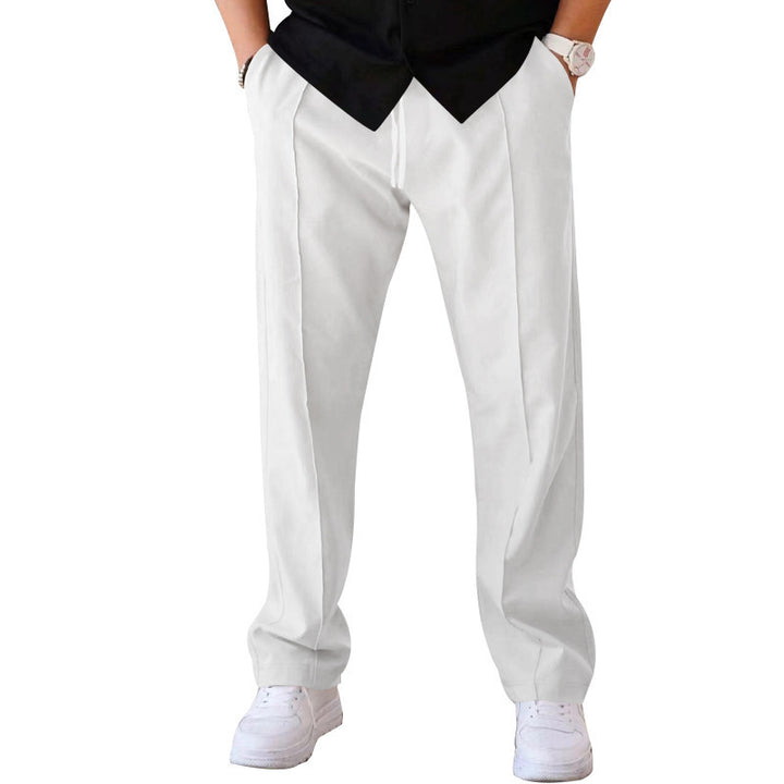 Men's Trousers Sports Casual Loose Straight Pants With Drawstring Design Clothing - Gabby Whale