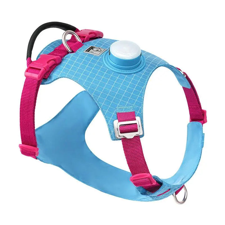 LED Smart Dog Harness (Reflective Design, Tracker Holder) - Gabby Whale