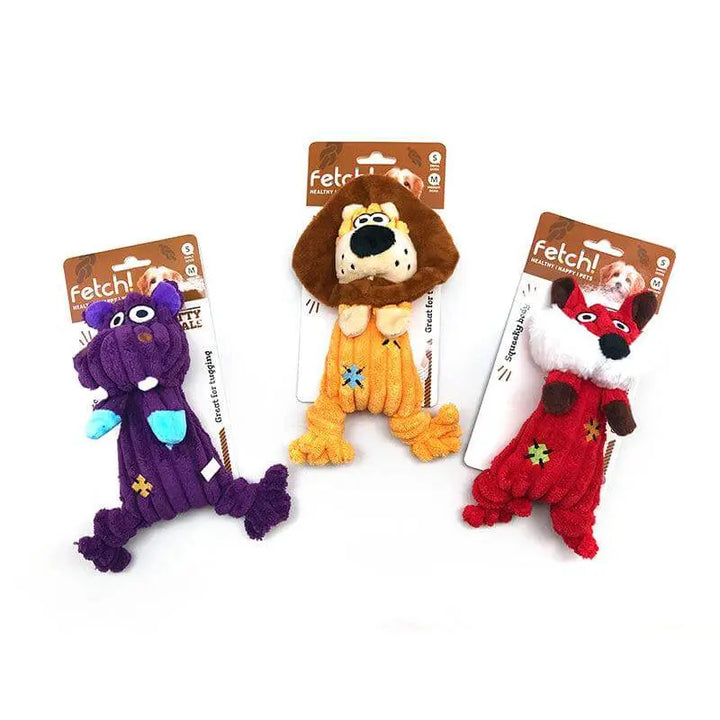 Dogday Says Fetch Plush Toys – Lion, Fox, Hippo - Gabby Whale