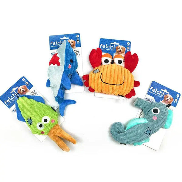 Fetch! Ocean Series Plush Toys for Pets - Gabby Whale