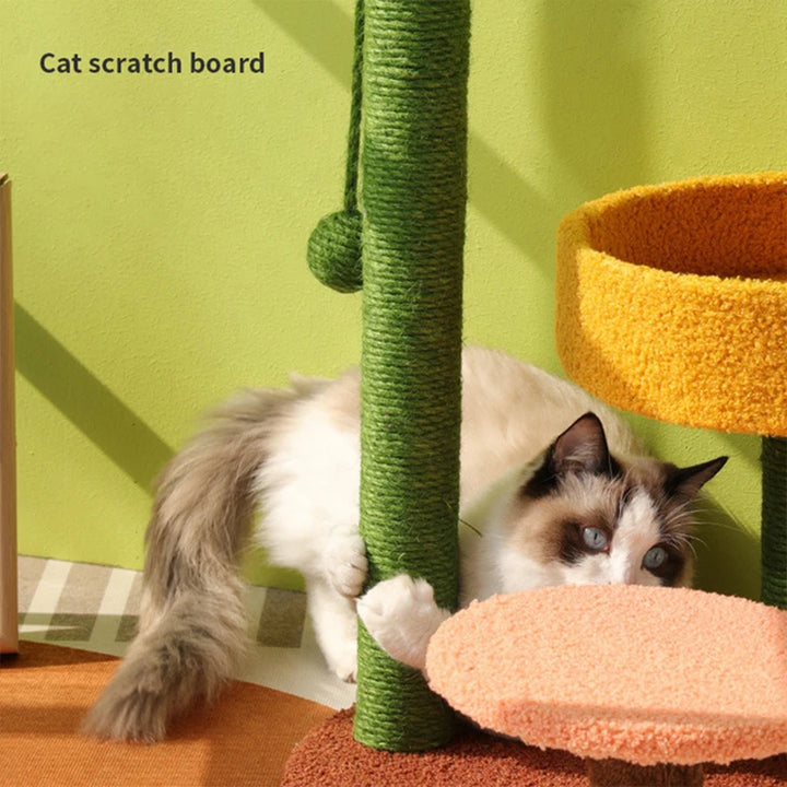 Small Cat Tree | Cactus Style Climbing Frame - Gabby Whale