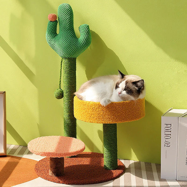 Small Cat Tree | Cactus Style Climbing Frame - Gabby Whale