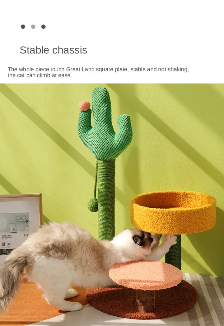 Small Cat Tree | Cactus Style Climbing Frame - Gabby Whale