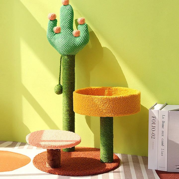 Small Cat Tree | Cactus Style Climbing Frame - Gabby Whale