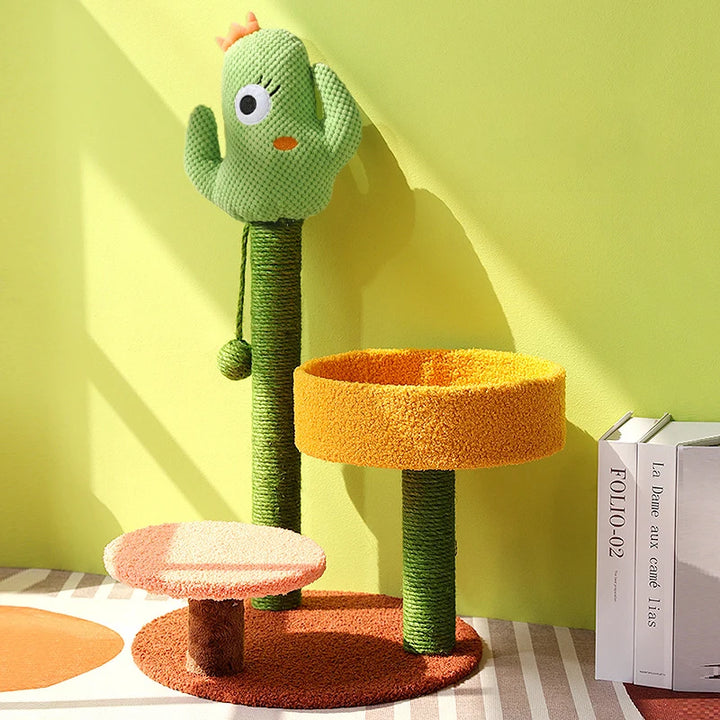 Small Cat Tree | Cactus Style Climbing Frame - Gabby Whale