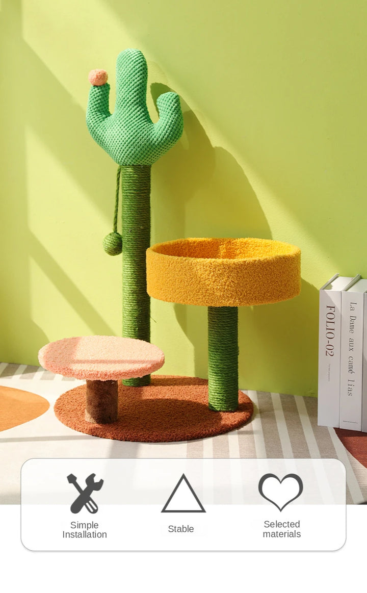 Small Cat Tree | Cactus Style Climbing Frame - Gabby Whale