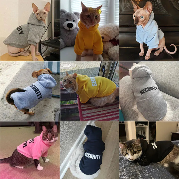 Security Cat Hoodie | Warm Jacket - Gabby Whale