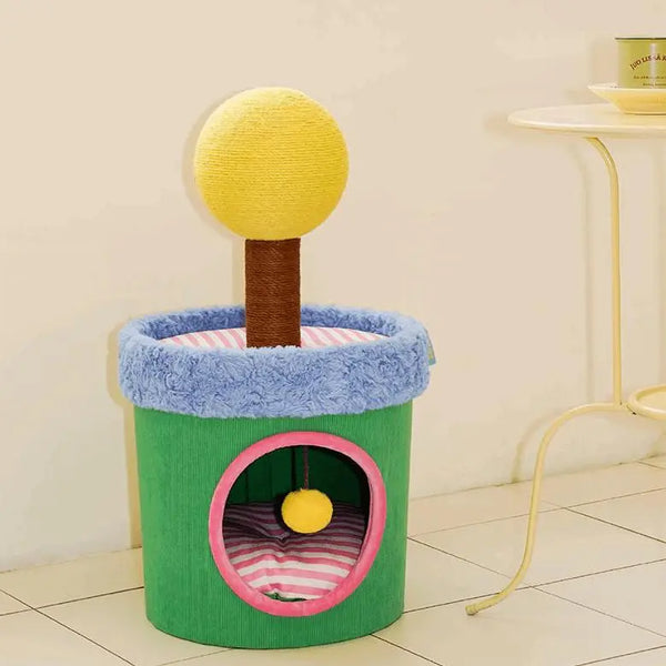 LOLLIPOP HOUSE Cat House - The Perfect Indoor Space for Your Cat - Gabby Whale