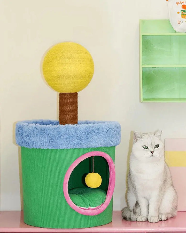 LOLLIPOP HOUSE Cat House - The Perfect Indoor Space for Your Cat - Gabby Whale