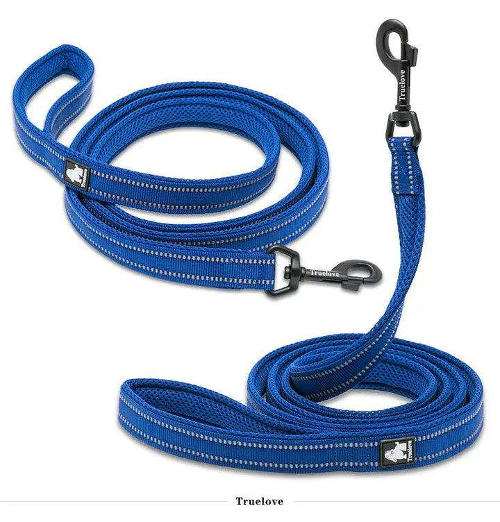 Reflective Mesh Padded Rope Dog Leash – Durable, Comfortable, and Stylish - Gabby Whale