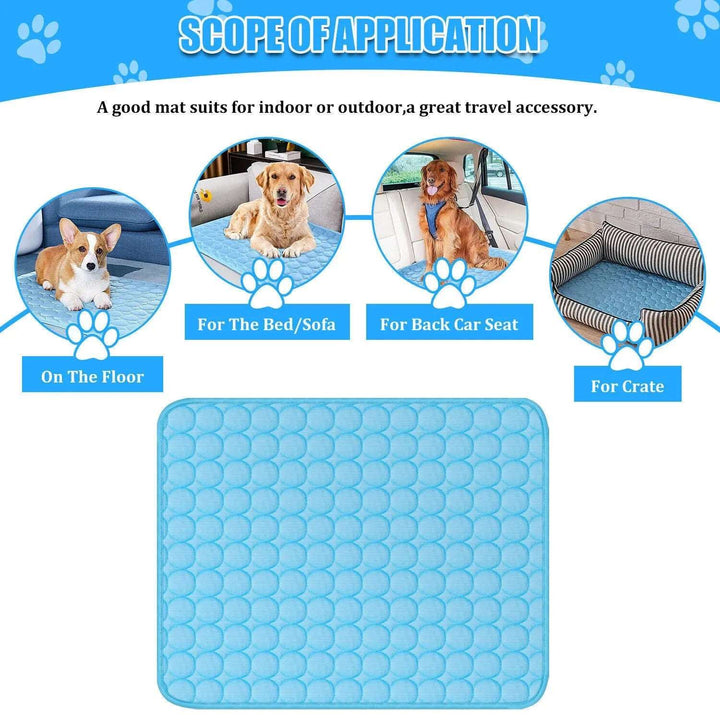 Pet Cooling Mat Cool Pad Cushion Dog Cat Puppy Blanket For Summer Sleeping Bed Dog Cooling Bed Pet Cooling Mat Gabby Whale