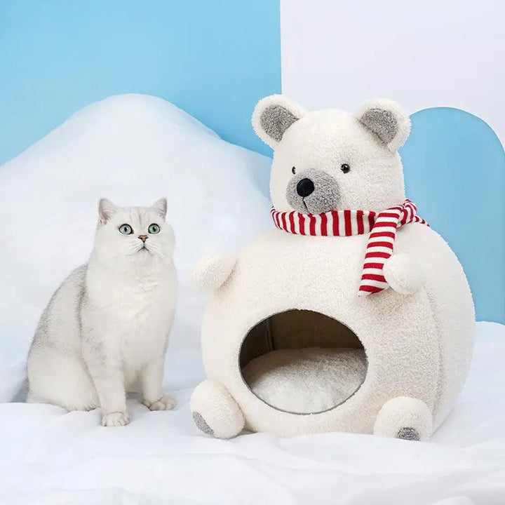 Polar Bear Pet House - Cozy and Cute for Your Pet - Gabby Whale