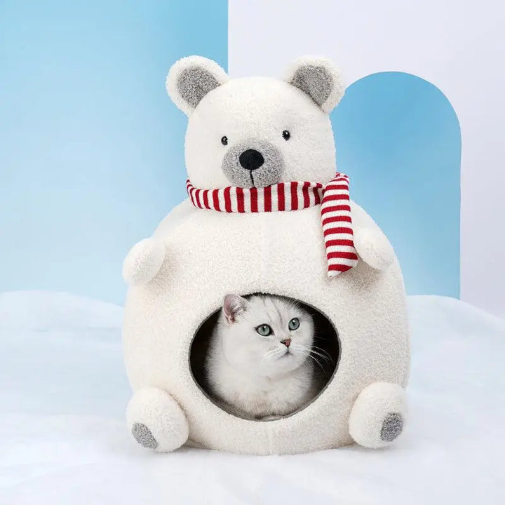 Polar Bear Pet House - Cozy and Cute for Your Pet - Gabby Whale